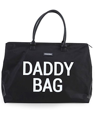 Childhome Daddy Bag - Diaper Bag 55 x 30 x 30 cm - Black - Includes foldable changing mat! Diaper Changing Bags