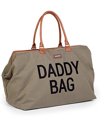 Childhome Daddy Bag - Diaper Bag - 55 x 30 x 30 cm - Kaki - Includes Foldable Changing Mat! Diaper Changing Bags & Accessories