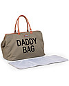 Childhome Daddy Bag - Diaper Bag - 55 x 30 x 30 cm - Kaki - Includes Foldable Changing Mat! Diaper Changing Bags