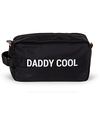 Childhome Daddy Cool Toiletry Bag - Black/White Makeup Bags & Pouches