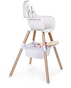 Childhome Evolu 2 Basket Sandwich, White - 24x15 cm Accessories for High Chairs