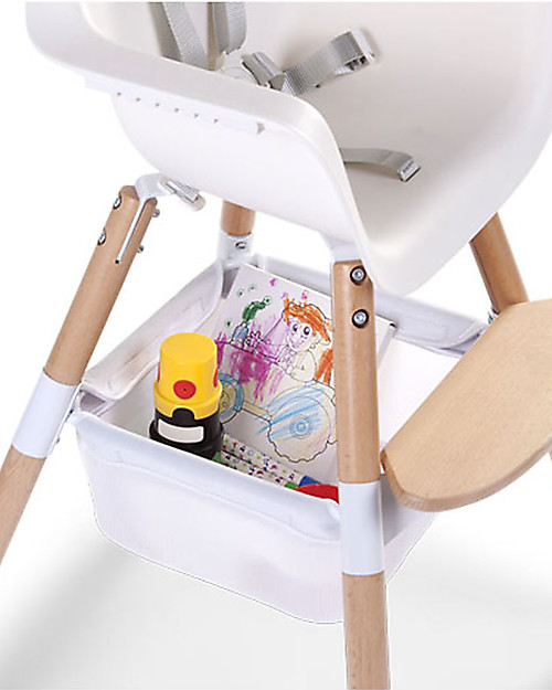 Childhome Evolu 2 Basket Sandwich, White - 24x15 cm Accessories for High Chairs