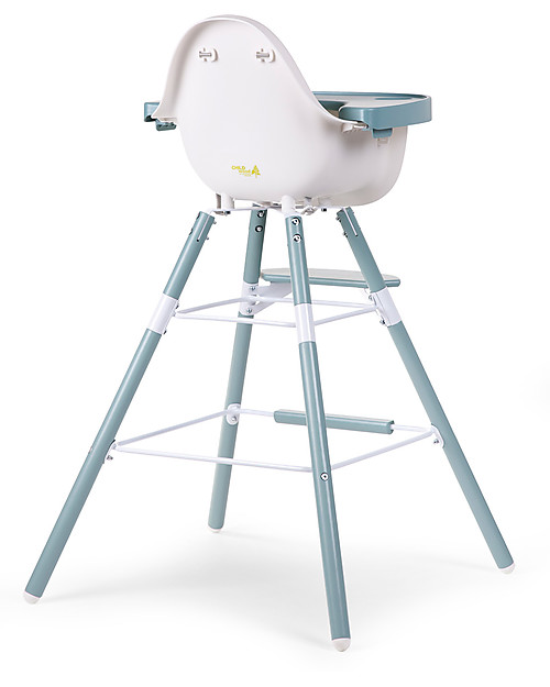 Childhome Evolu 2 Chair, Evolutive High Chair 3-in-1, Jade Green - Includes dining trays and extra legs High Chairs