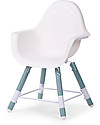 Childhome Evolu 2 Chair, Evolutive High Chair 3-in-1, Jade Green - Includes dining trays and extra legs High Chairs