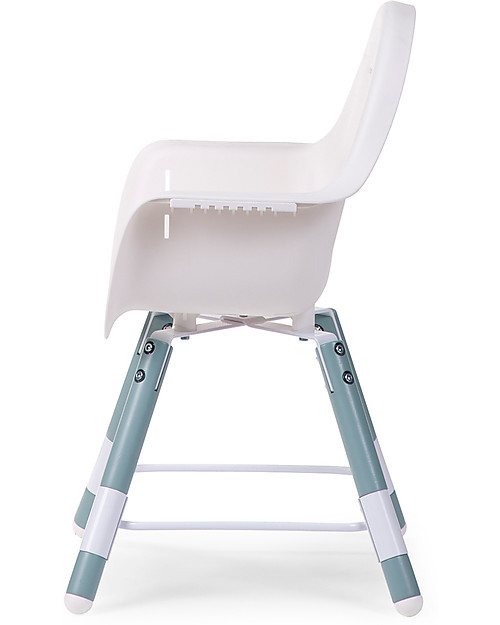 Childhome Evolu 2 Chair, Evolutive High Chair 3-in-1, Jade Green - Includes dining trays and extra legs High Chairs