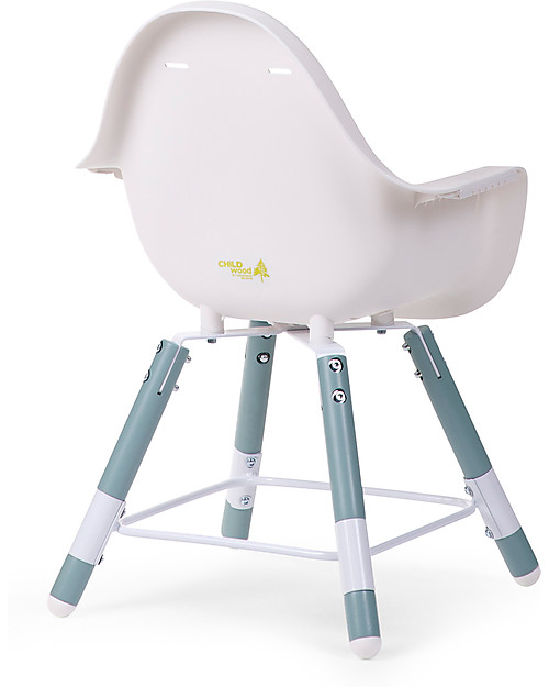 Childhome Evolu 2 Chair, Evolutive High Chair 3-in-1, Jade Green - Includes dining trays and extra legs High Chairs