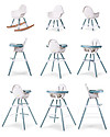 Childhome Evolu 2 Chair, Evolutive High Chair 3-in-1, Jade Green - Includes dining trays and extra legs High Chairs