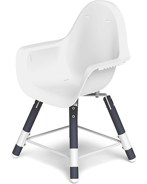 Childhome Evolu 2 Chair, Evolutive High Chair 3-in-1, Navy Blue - Includes dining trays and extra legs High Chairs