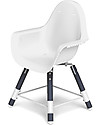 Childhome Evolu 2 Chair, Evolutive High Chair 3-in-1, Navy Blue - Includes dining trays and extra legs High Chairs