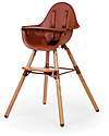 Childhome Evolu 2 Chair - Evolutive High Chair and Kids Chair - Natural/Rust - 6 month to 6 years High Chairs