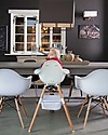 Childhome Evolu 2 Chair, Evolutive High Chair + Kids Chair, White/Wood - 6 months to 6 years High Chairs