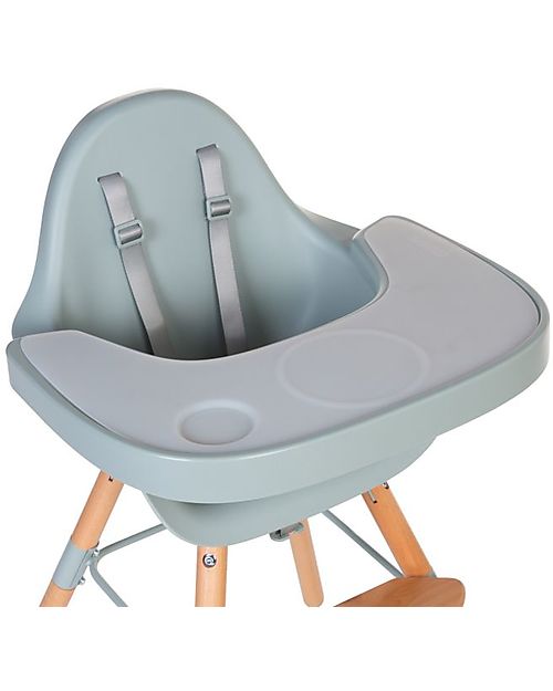 Childhome Evolu Feeding Tray for Evolu 2 and ONE.80 Evolutive Chair - Abs + Silicone - Mint Accessories for High Chairs