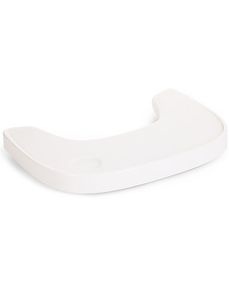 Childhome Evolu Feeding Tray for Evolu 2 and ONE.80 Evolutive Chair - Abs + Silicone - White High Chairs