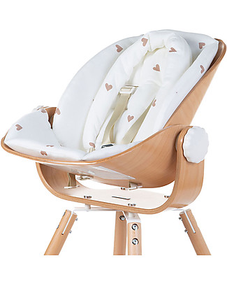 Childhome Evolu Newborn Seat Cushion with Reducer - Hearts High Chairs