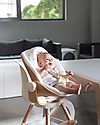 Childhome Evolu Newborn Seat, Natural/White - For Evolu and Evolu ONE.80° High Chair Accessories for High Chairs