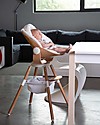 Childhome Evolu Newborn Seat, Natural/White - For Evolu and Evolu ONE.80° High Chair Accessories for High Chairs