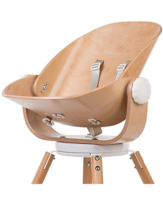 Childhome Evolu Newborn Seat, Natural/White - For Evolu and Evolu ONE.80° High Chair High Chairs