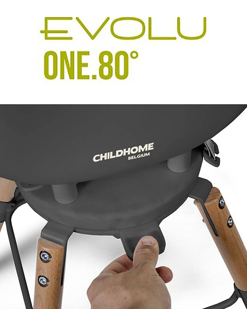 childhome evolu one80° chair  anthracite evolutive high