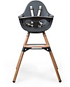 Childhome Evolu ONE.80° Chair - Anthracite Evolutive High Chair and Kids Chair - Swivel Seat High Chairs