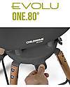 Childhome Evolu ONE.80° Chair - Anthracite Evolutive High Chair and Kids Chair - Swivel Seat High Chairs