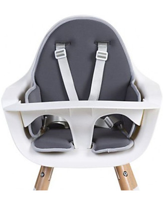 Childhome Evolu Seat Cushion, Dark Grey - Soft and Water Repellant! High Chairs