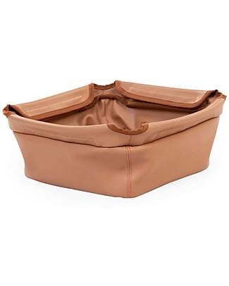 Childhome Evolu Storage Basket for Evolu 2 or Evolu One Highchair. 80 ° - 30 x 30 x 13 cm - Nude - Leatherlook Accessories for High Chairs