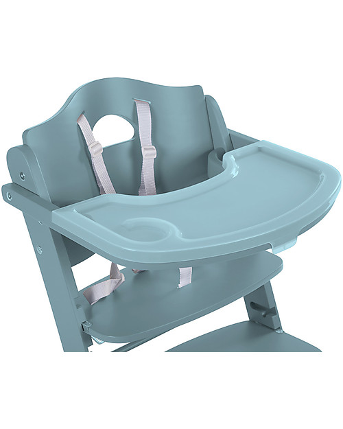 Childhome Evolutive Wooden High Chair Lambda 2, Jade Green - It becomes a normal chair! High Chairs