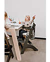 Childhome Evolutive Wooden High Chair Lambda 3, Anthracite - It becomes a normal chair! High Chairs