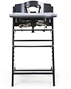 Childhome Evolutive Wooden High Chair Lambda 3, Anthracite - It becomes a normal chair! High Chairs
