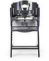 Childhome Evolutive Wooden High Chair Lambda 3, Anthracite - It becomes a normal chair! High Chairs