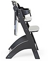 Childhome Evolutive Wooden High Chair Lambda 3, Anthracite - It becomes a normal chair! High Chairs