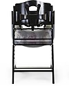 Childhome Evolutive Wooden High Chair Lambda 3, Black - It becomes a normal chair! High Chairs