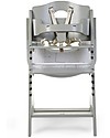Childhome Evolutive Wooden High Chair Lambda 3, Stone Grey - It becomes a normal chair! High Chairs