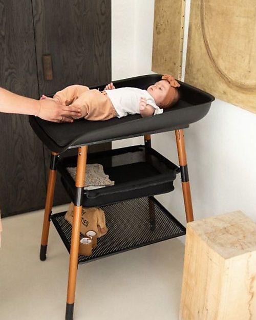 Childhome Evolux Changing Table - Nut/Black Changing Tables