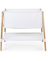 Childhome Evolux Wooden Cradle with Breathable Mesh, Natural/White - 50x90 cm Cribs & Moses Baskets