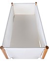 Childhome Evolux Wooden Cradle with Breathable Mesh, Natural/White - 50x90 cm Cribs & Moses Baskets