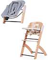 Childhome Evosit Evolutionary Highchair + Newborn Seat - Natural  High Chairs
