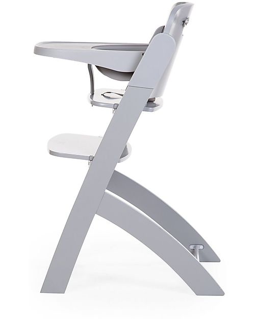 Childhome Evosit Evolutive High Chair + Stone Grey Baby Food Tray - 53x45x86 cm - from 6 Months High Chairs
