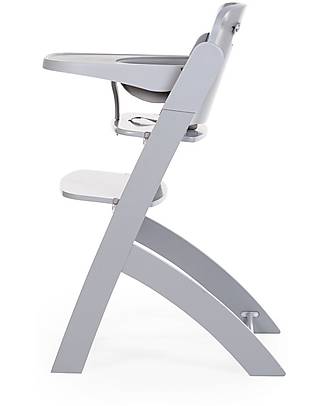 Childhome Evosit Evolutive High Chair + Stone Grey Baby Food Tray - 53x45x86 cm - from 6 Months High Chairs