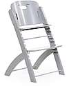 Childhome Evosit Evolutive High Chair + Stone Grey Baby Food Tray - 53x45x86 cm - from 6 Months High Chairs