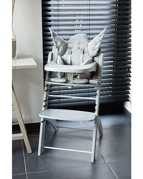 Childhome Evosit Evolutive High Chair + Stone Grey Baby Food Tray - 53x45x86 cm - from 6 Months High Chairs