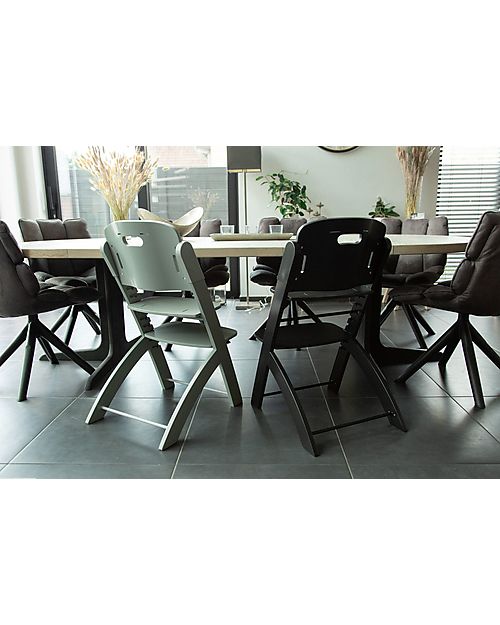 Childhome Evosit Evolutive High Chair + Stone Grey Baby Food Tray - 53x45x86 cm - from 6 Months High Chairs