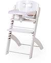 Childhome Evosit Evolutive High Chair + White Baby Food Tray - 53x45x86 cm - from 6 Months High Chairs