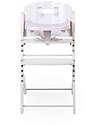 Childhome Evosit Evolutive High Chair + White Baby Food Tray - 53x45x86 cm - from 6 Months High Chairs