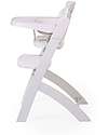 Childhome Evosit Evolutive High Chair + White Baby Food Tray - 53x45x86 cm - from 6 Months High Chairs