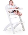 Childhome Evosit Evolutive High Chair + White Baby Food Tray - 53x45x86 cm - from 6 Months High Chairs