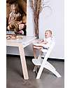 Childhome Evosit Evolutive High Chair + White Baby Food Tray - 53x45x86 cm - from 6 Months High Chairs