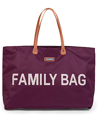 Childhome Family Bag - Weekend Bag - 55 x 18 x 40 cm - Aubergine Diaper Changing Bags