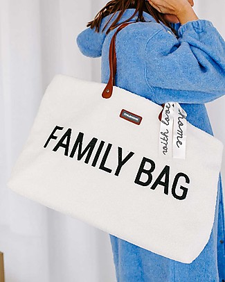 Childhome Family Bag - Weekend bag 55 x 18 x 40 cm - Teddy Offwhite Messenger and Family Bags