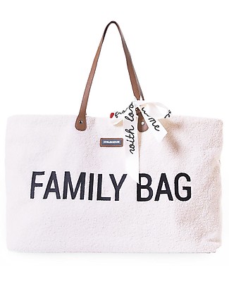 Childhome Family Bag - Weekend bag 55 x 18 x 40 cm - Teddy Offwhite Travel Bags